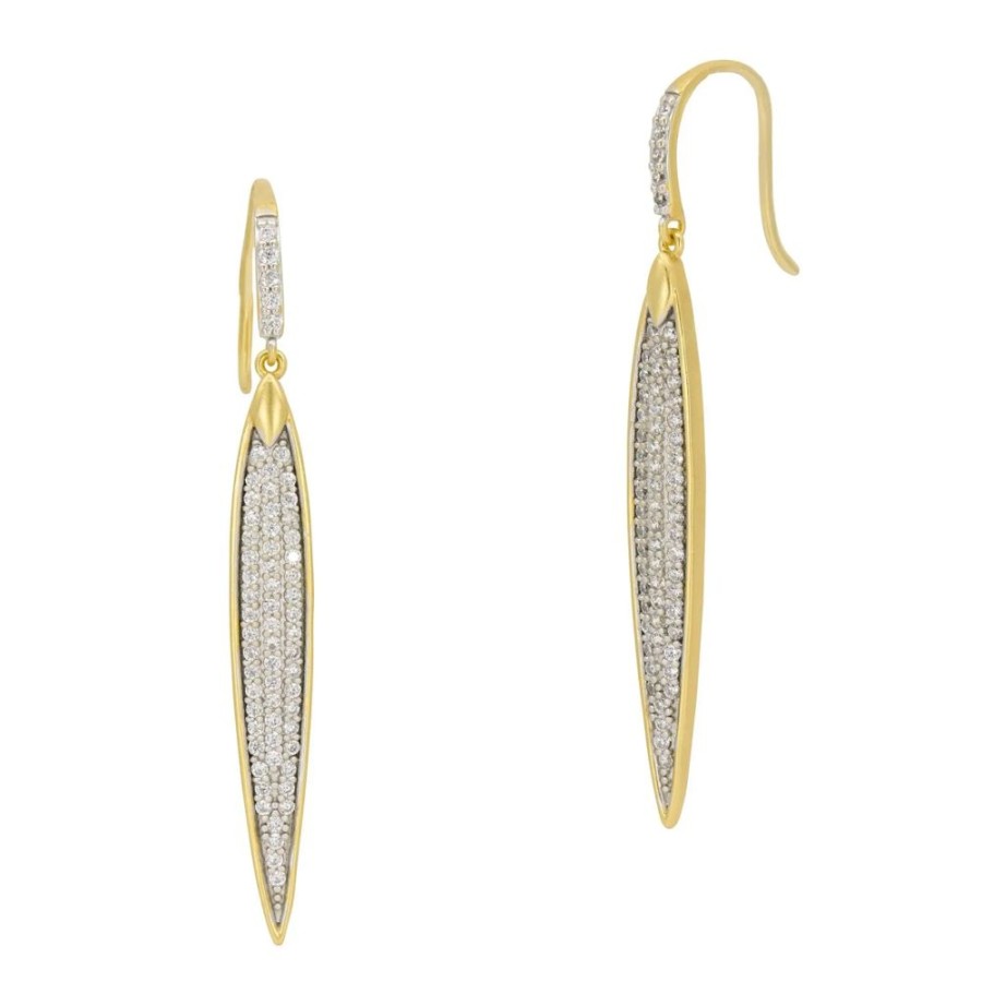 Jewelry Freida Rothman | Petals And Pave Large Hook Earring