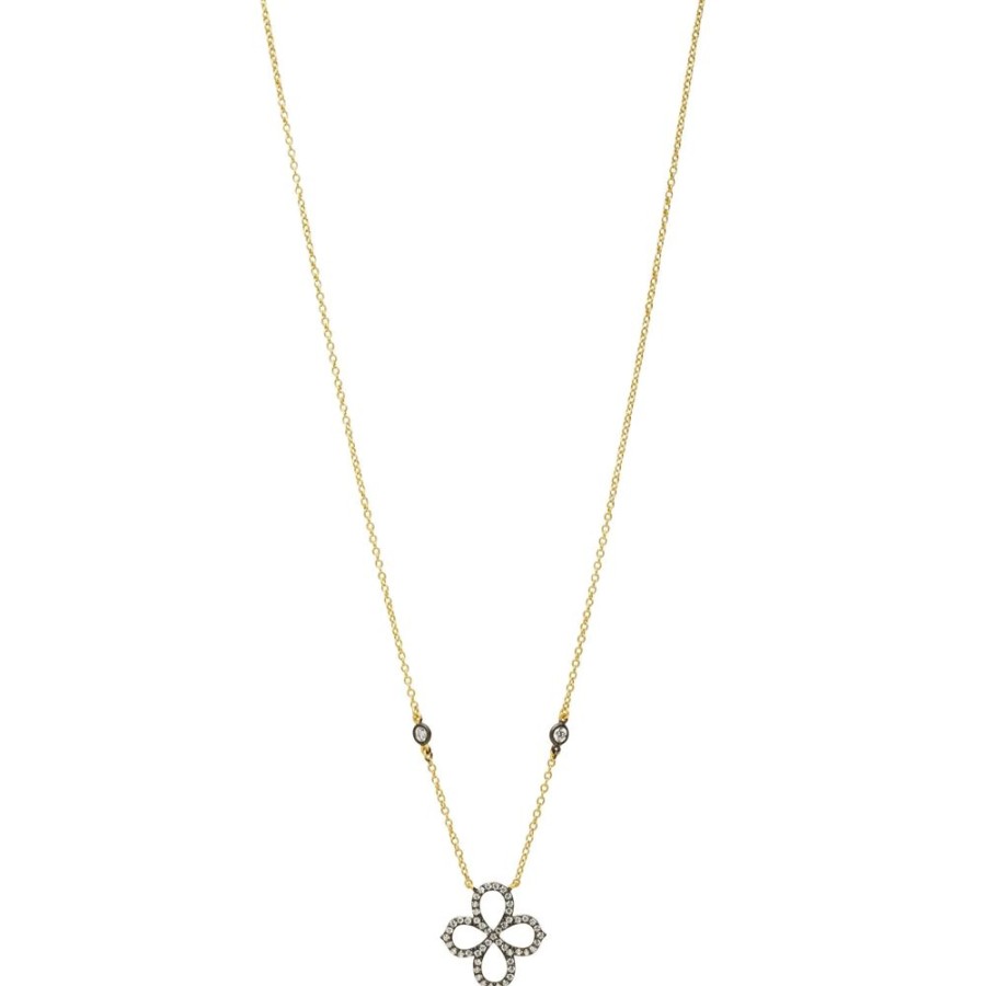 Jewelry Freida Rothman | Open Clover Pav E Necklace