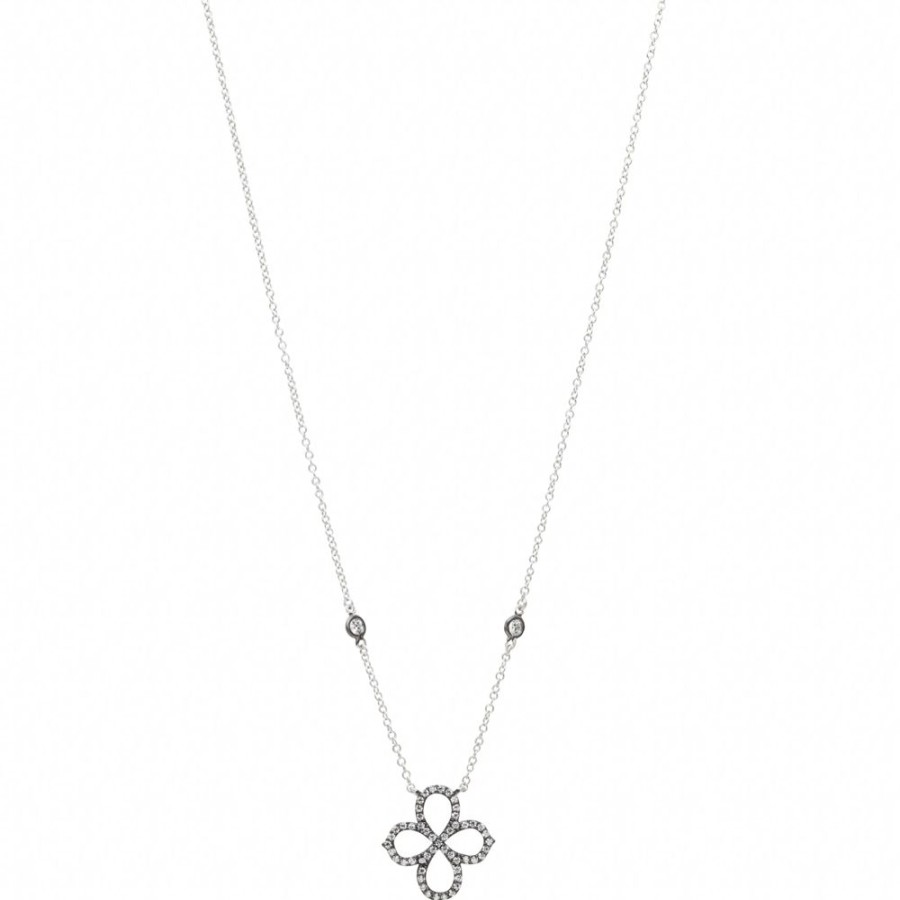 Jewelry Freida Rothman | Open Clover Pav E Necklace