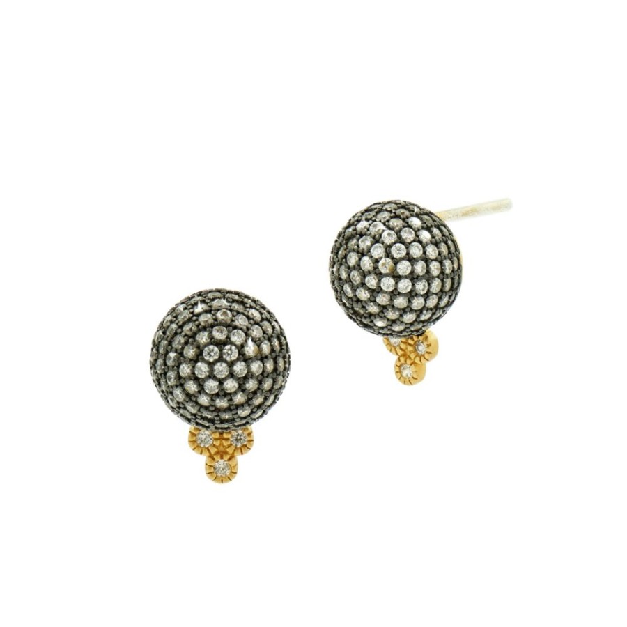 Jewelry Freida Rothman | Pave Ball Stud Earrings