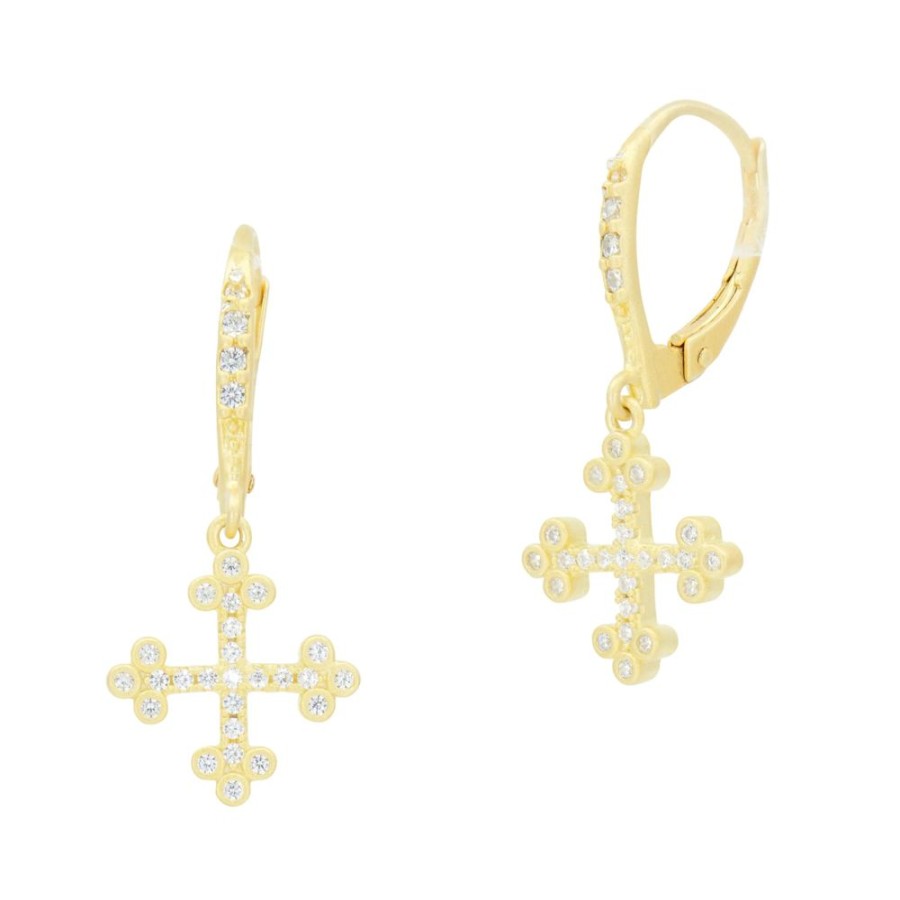 Jewelry Freida Rothman | Cross Leverback Earring