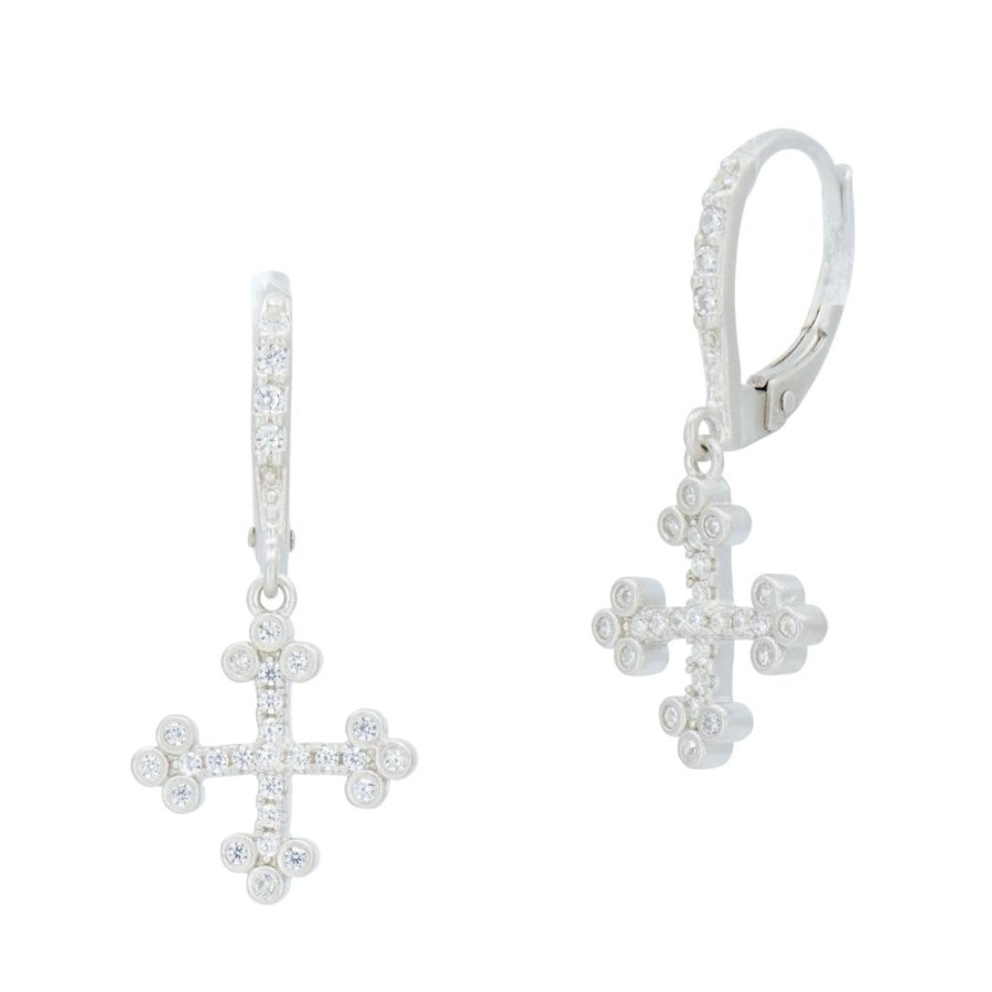 Jewelry Freida Rothman | Cross Leverback Earring