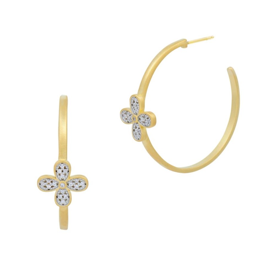 Jewelry Freida Rothman | Blossoming Brilliance Hoop Earrings