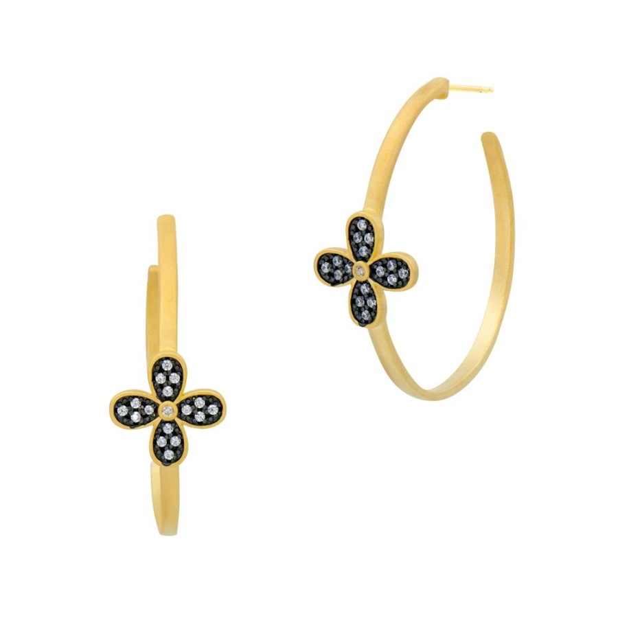 Jewelry Freida Rothman | Blossoming Brilliance Hoop Earrings