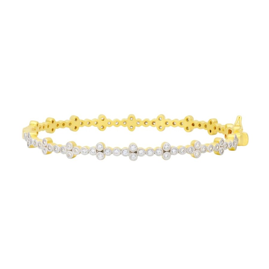 Jewelry Freida Rothman | Clover Station Hinge Bangle