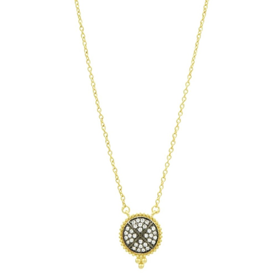 Jewelry Freida Rothman | Signature Pave Disc Pendant Necklace