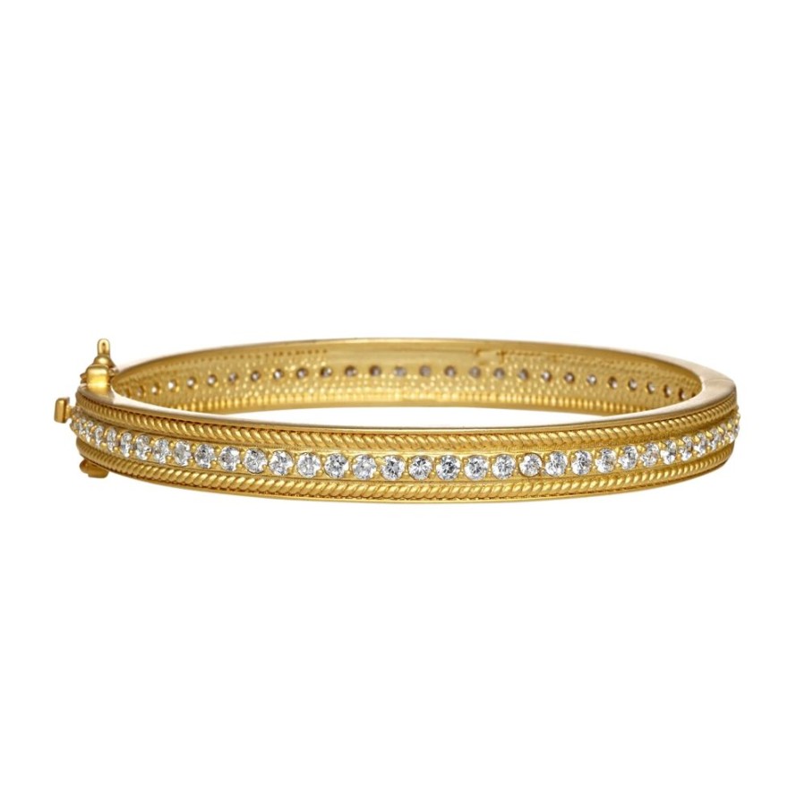 Jewelry Freida Rothman | Pave Row Hinge Bangle