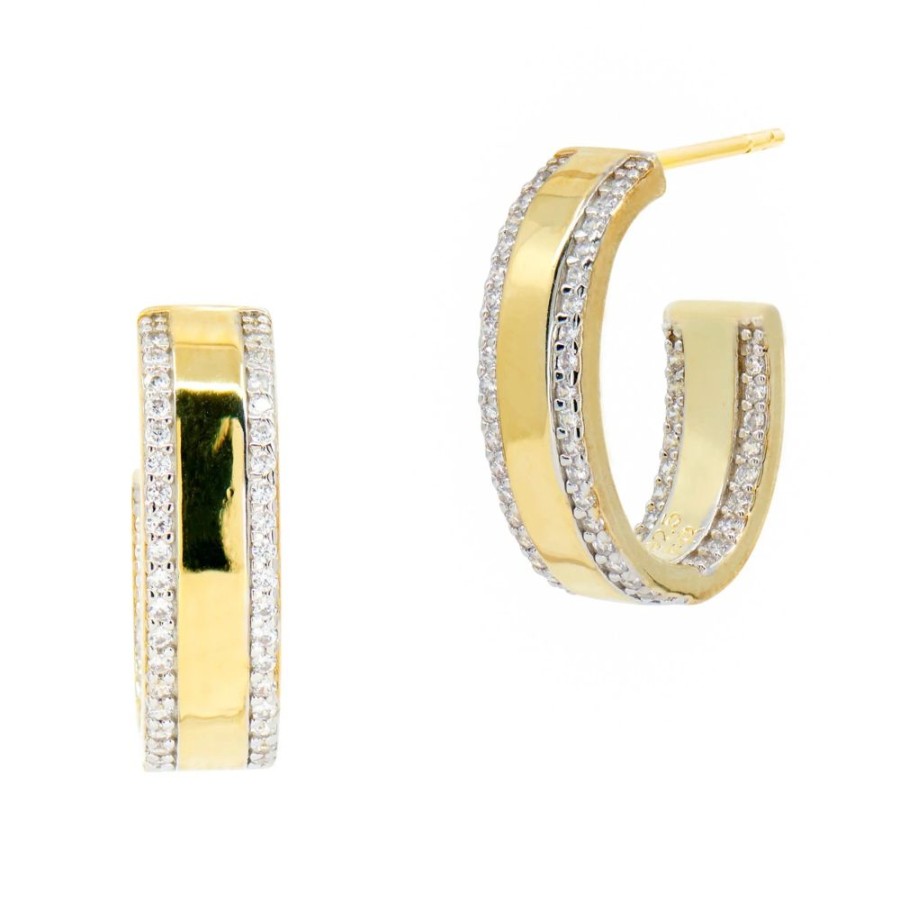 Jewelry Freida Rothman | Reflections Small Hoop Earrings