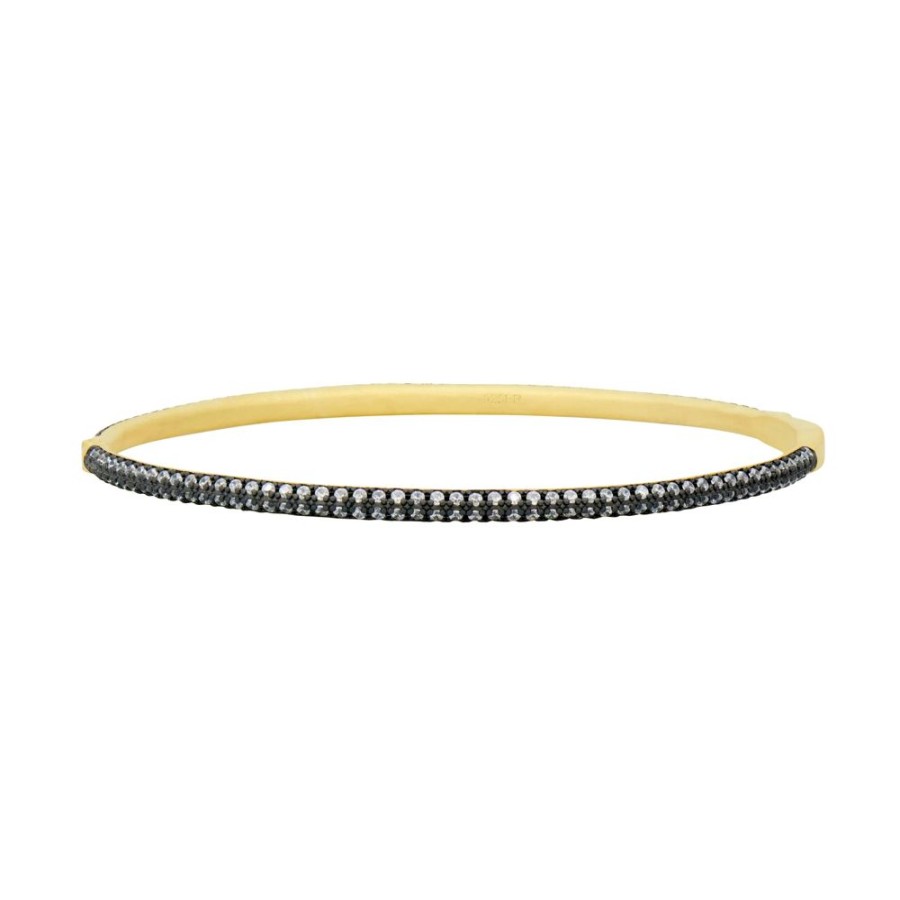 Jewelry Freida Rothman | Blossoming Pave Hinge Bangle