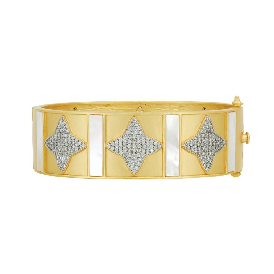 Jewelry Freida Rothman | Coastal Clover Wide Hinge