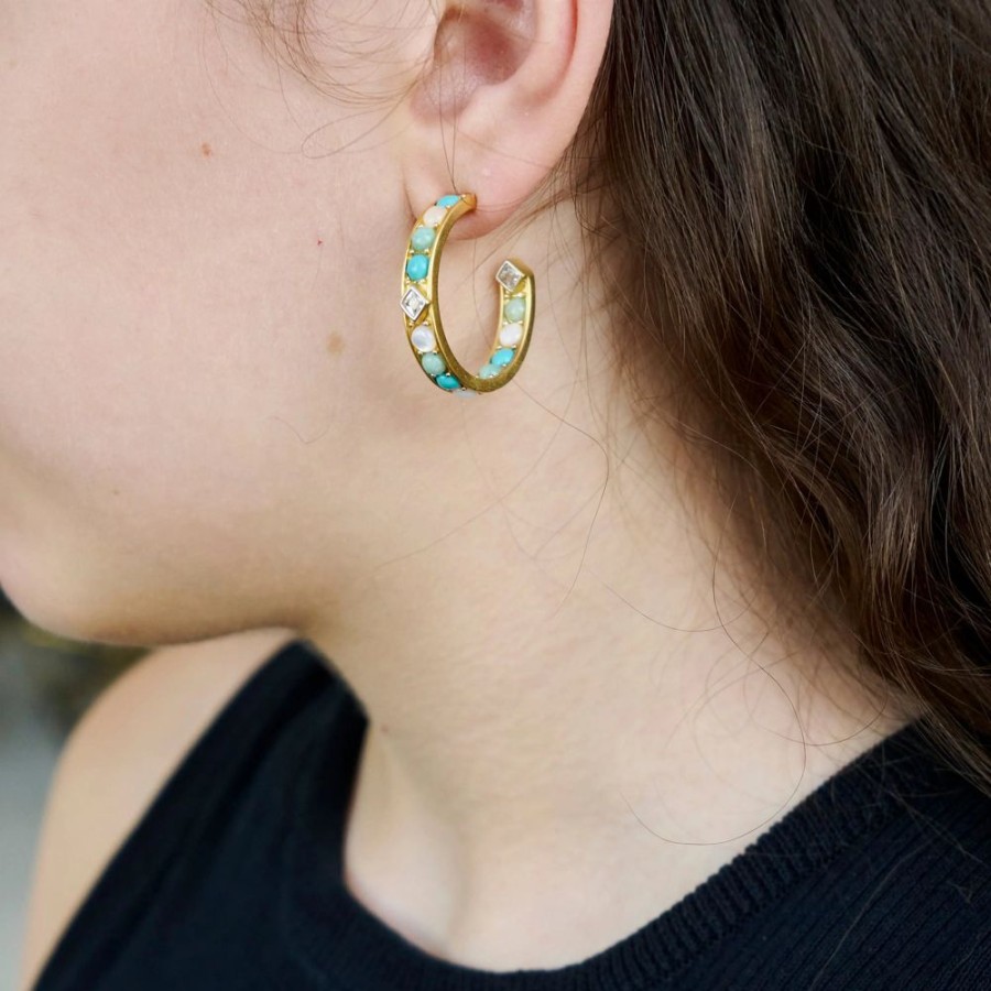 Jewelry Freida Rothman | Shades Of Hope Small Hoop Earrings