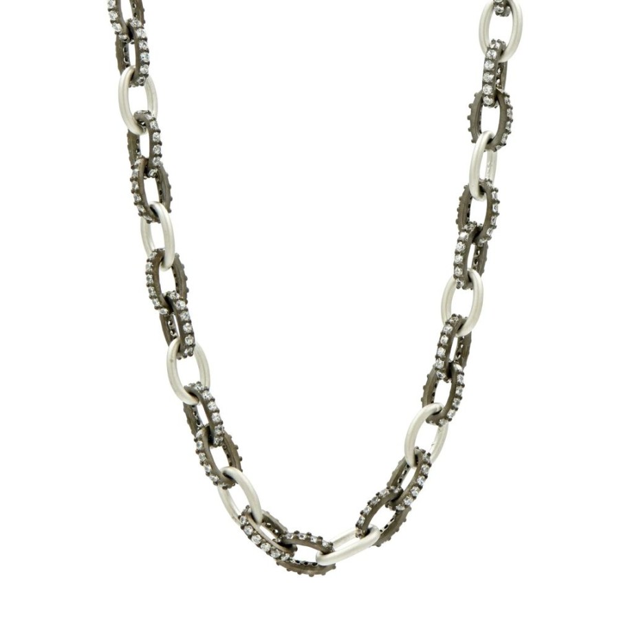 Jewelry Freida Rothman | Alternating Chain Link Necklace