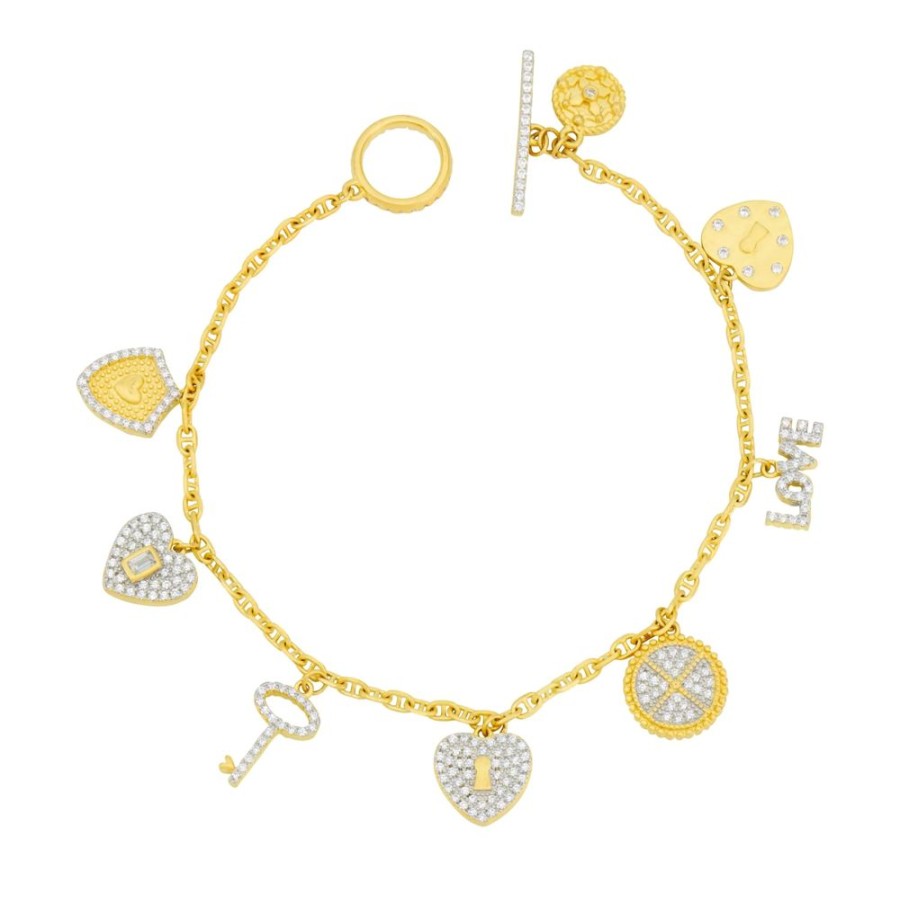 Jewelry Freida Rothman | Dressed With Love Charm Bracelet