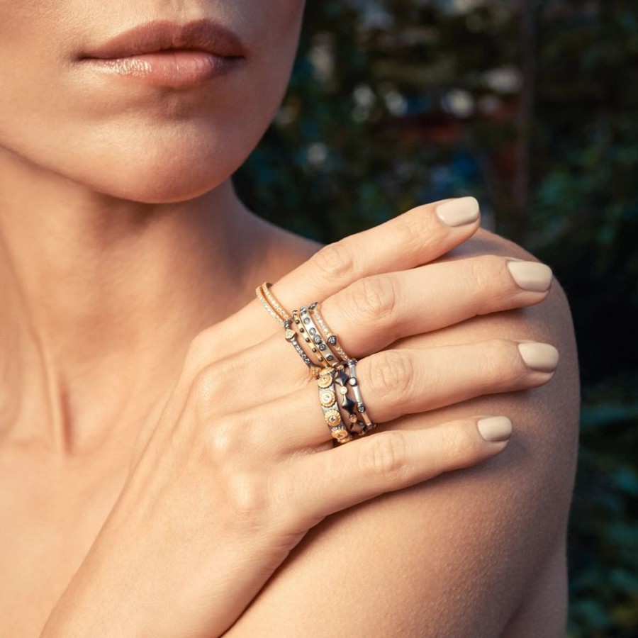 Jewelry Freida Rothman | Bezel Station Stack Ring