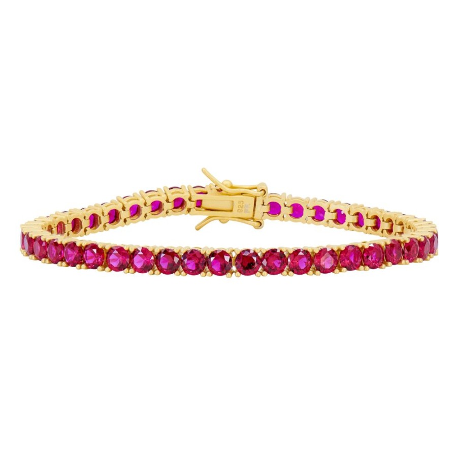 Jewelry Freida Rothman | Midnight Tri-Tone Twilight Tennis Bracelet Red