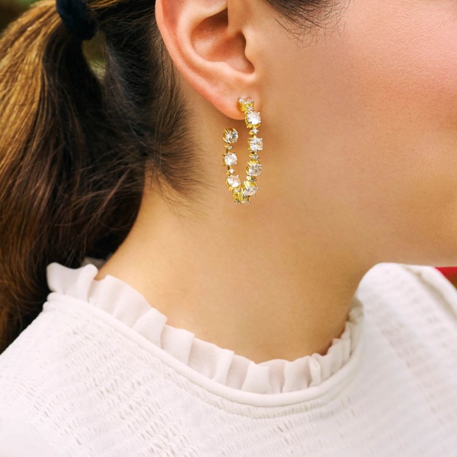 Jewelry Freida Rothman | Coastal Stone Hoop Earrings