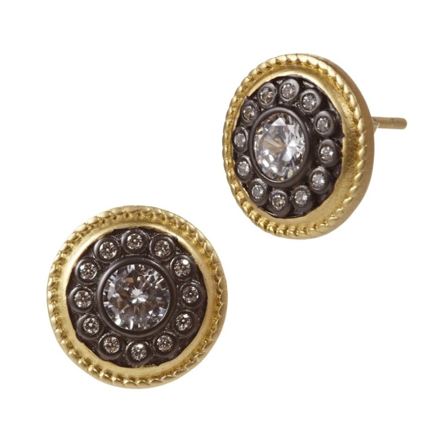 Jewelry Freida Rothman | Nautical Button Stud Earrings