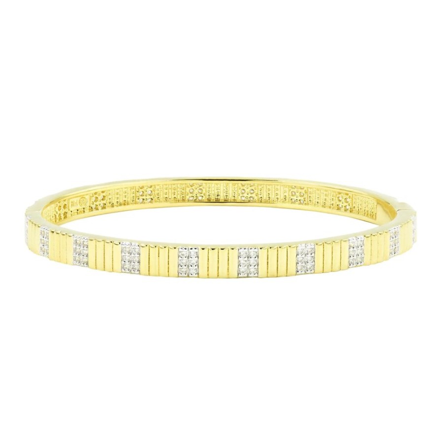 Jewelry Freida Rothman | Sleek Pave Hinge Bangle