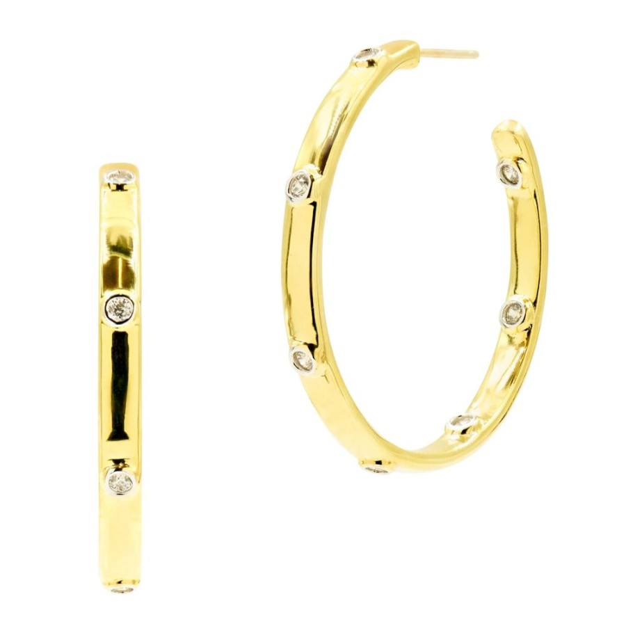 Jewelry Freida Rothman | Radiance Chunky Hoop Earrings