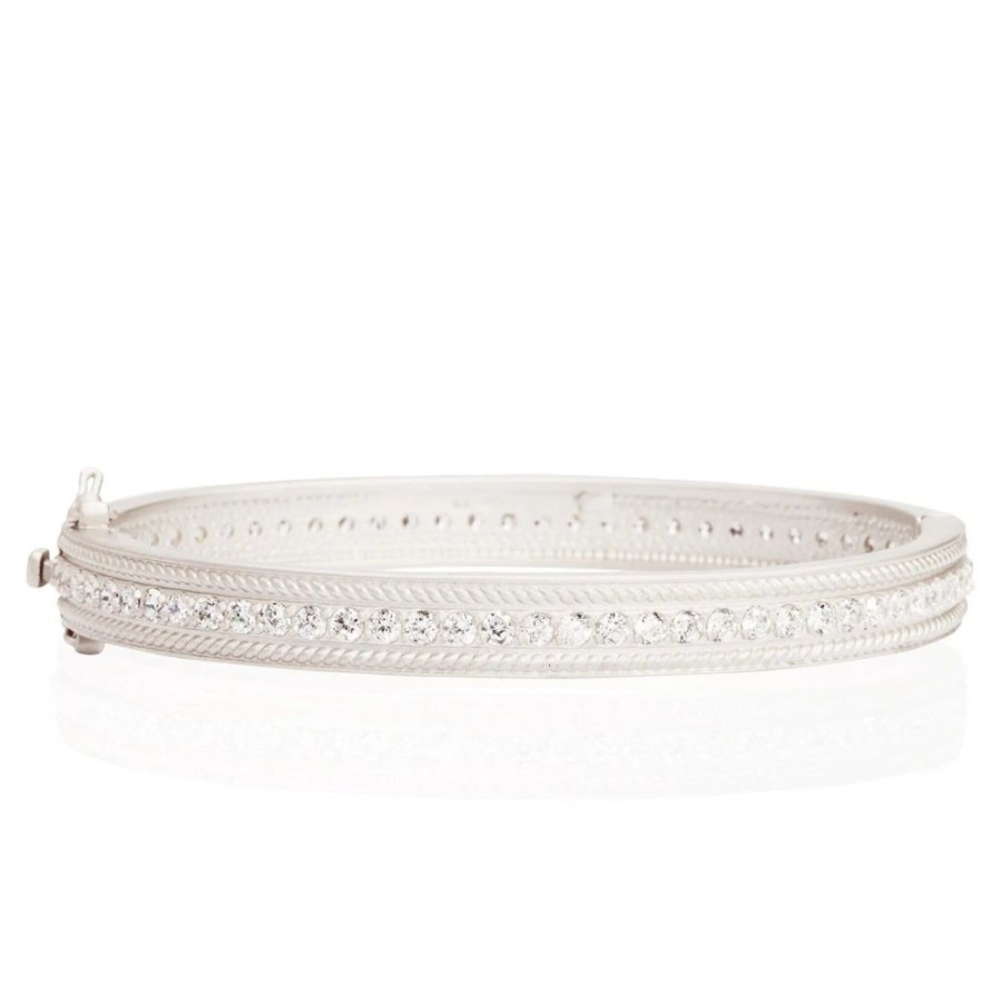 Jewelry Freida Rothman | Pave Row Hinge Bangle