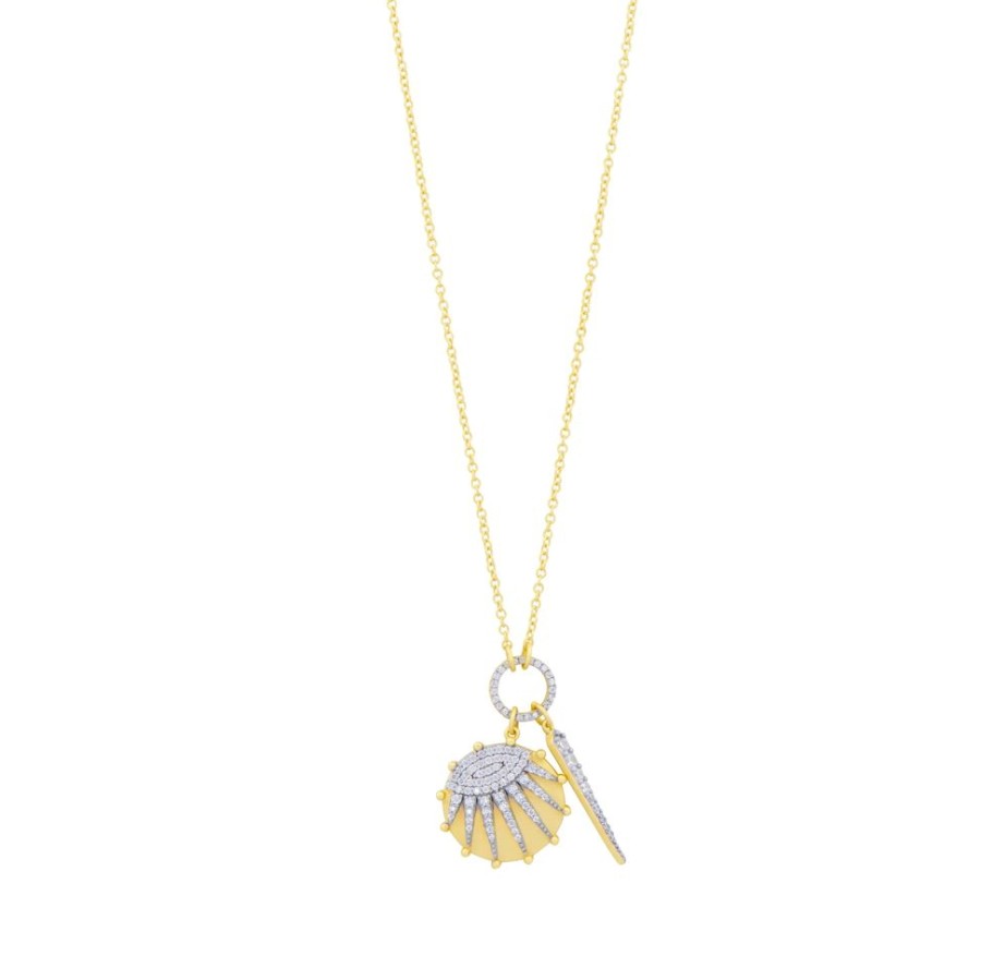 Jewelry Freida Rothman | Coastal Liberty Crest Short Necklace