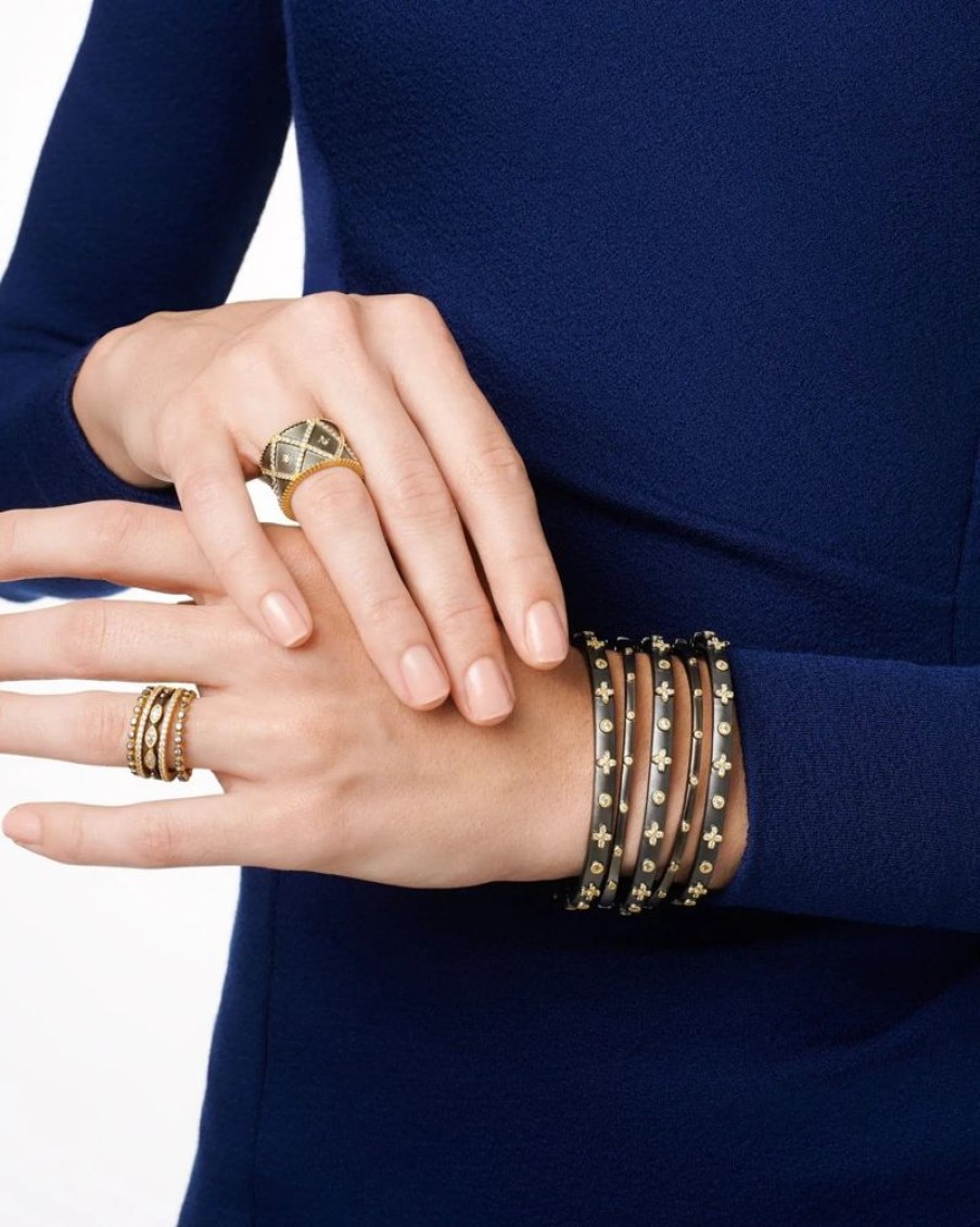 Jewelry Freida Rothman | All-Time Favorite Cigar Band Ring Gold & Black