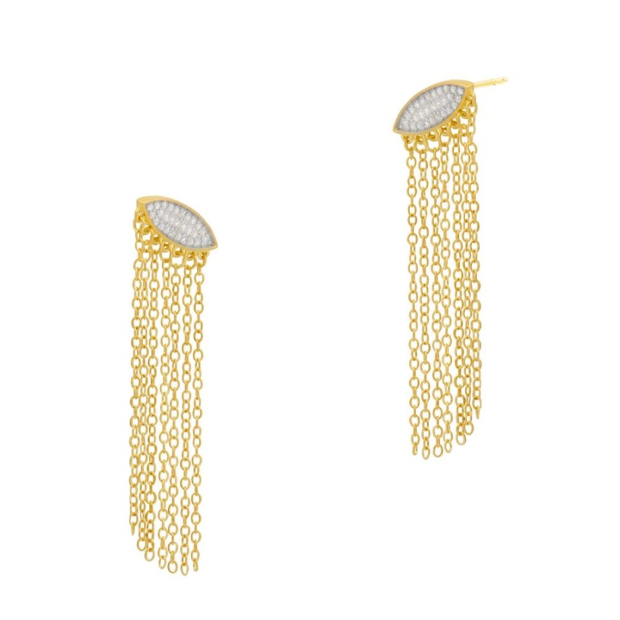 Jewelry Freida Rothman | Brooklyn In Bloom Tassel Earrings