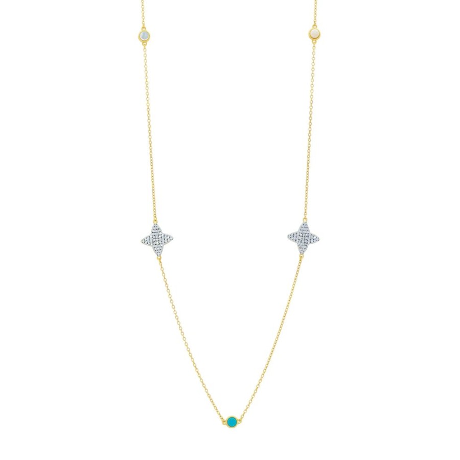 Jewelry Freida Rothman | Coastal Clover Station Necklace