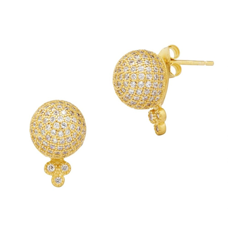 Jewelry Freida Rothman | Pave Ball Stud Earrings