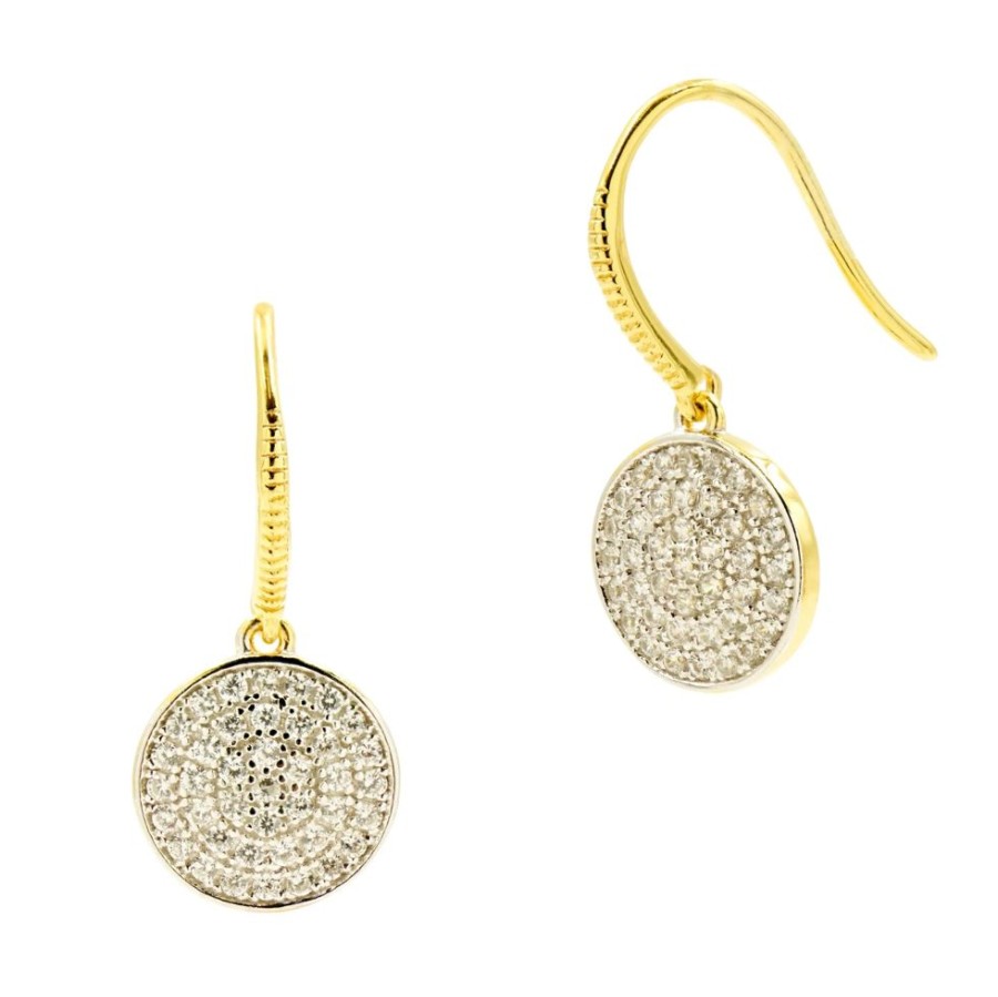 Jewelry Freida Rothman | Freida Rothman Radiance Pave Disc Hook Earring