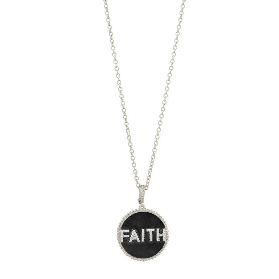 Jewelry Freida Rothman | Double Sided Faith Pendant Necklace