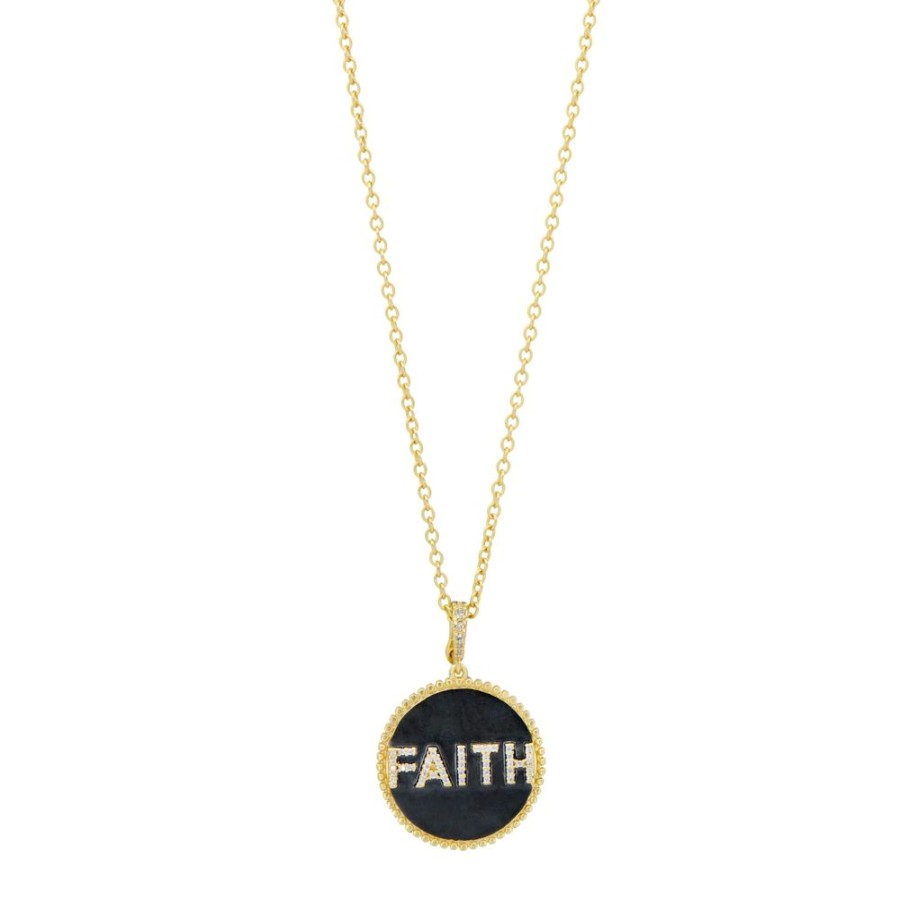 Jewelry Freida Rothman | Double Sided Faith Pendant Necklace