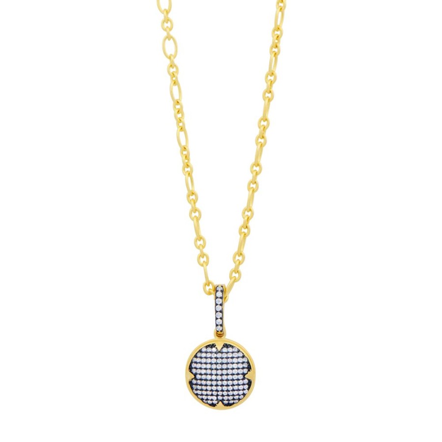 Jewelry Freida Rothman | Signature Times Square Pave Short Pendant Necklace