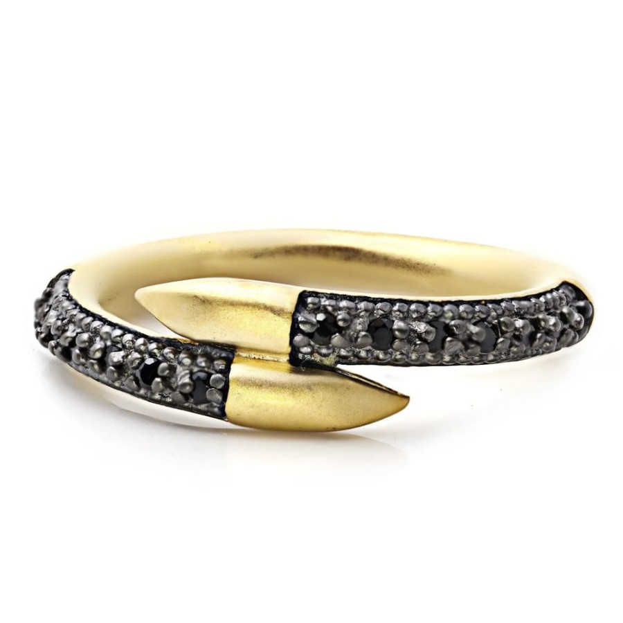 Jewelry Freida Rothman | Freida Rothman Black Pave Embrace Ring