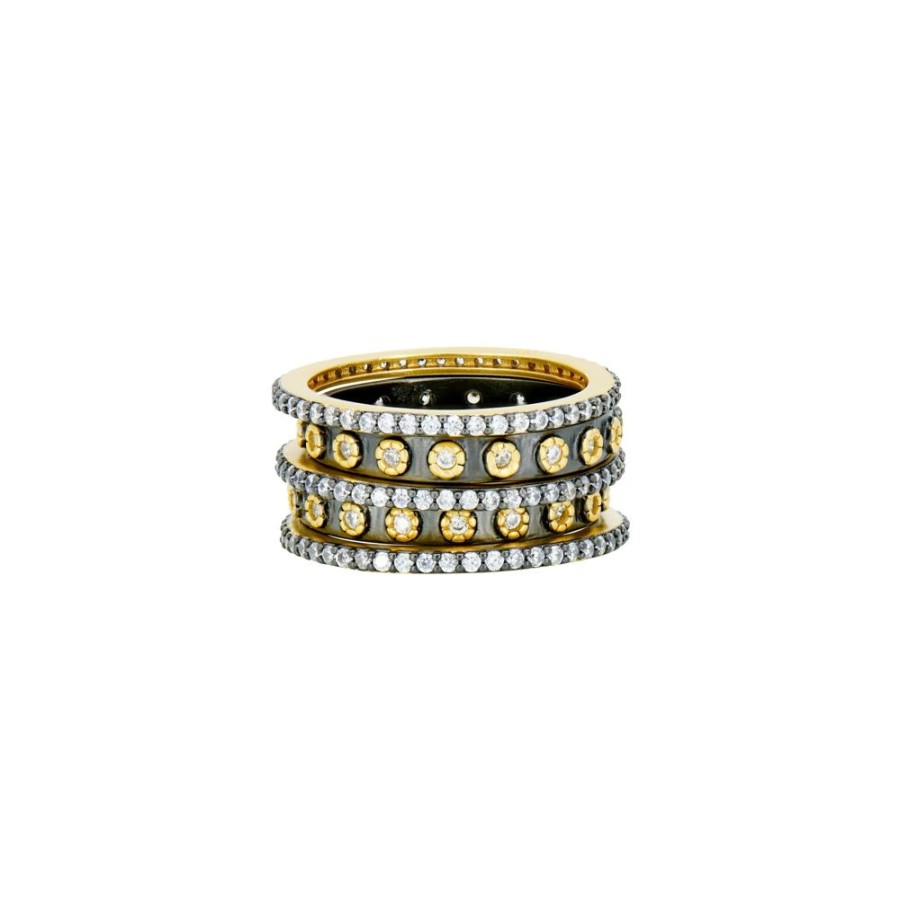 Jewelry Freida Rothman | Two Tone 5-Stack Ring