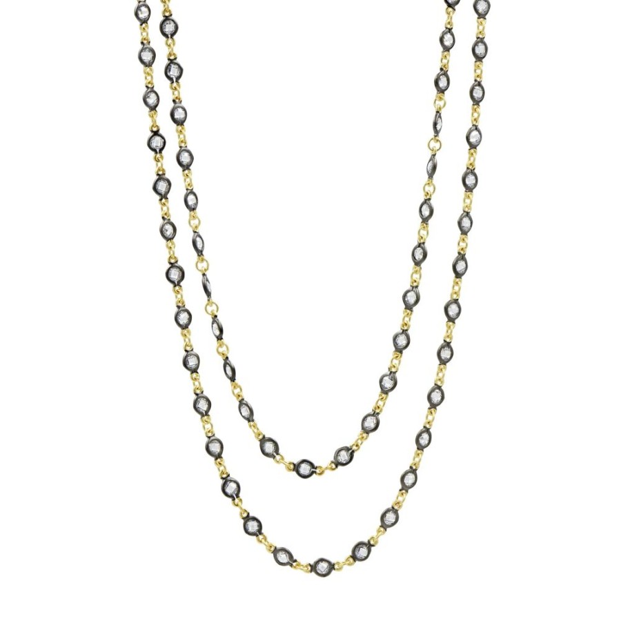 Jewelry Freida Rothman | Faceted Stones Wrap Chain Necklace