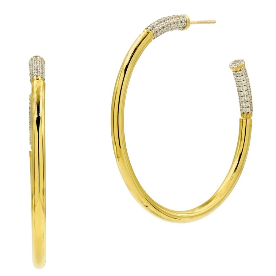 Jewelry Freida Rothman | Miss Modern Sleek Hoop Earrings