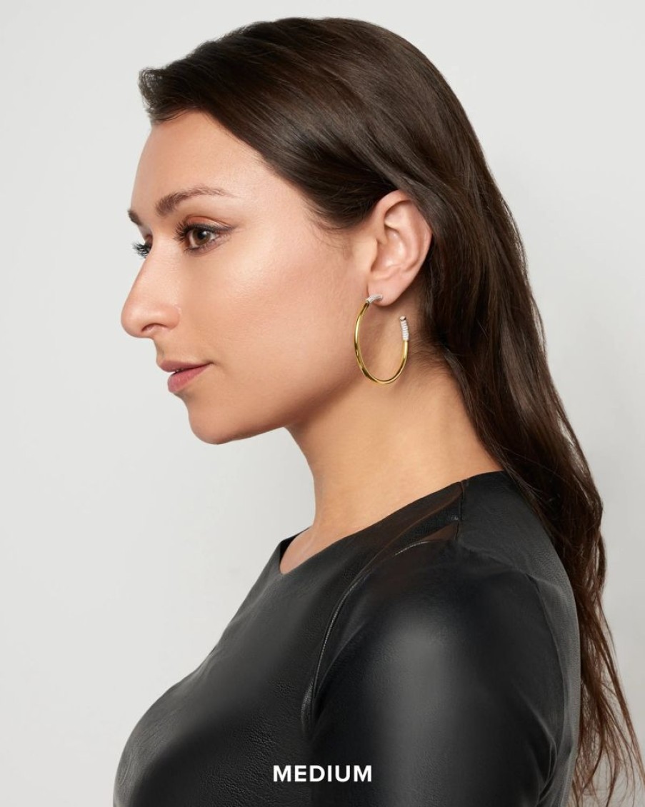 Jewelry Freida Rothman | Miss Modern Sleek Hoop Earrings