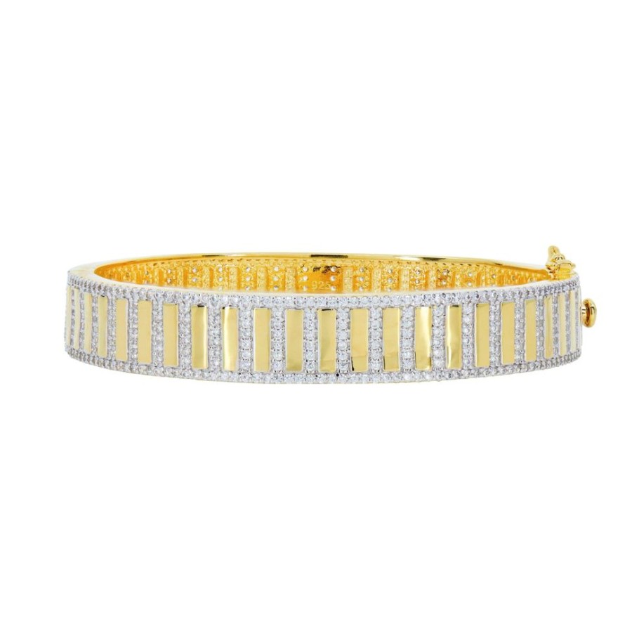 Jewelry Freida Rothman | Illuminating Wide Hinge Bangle