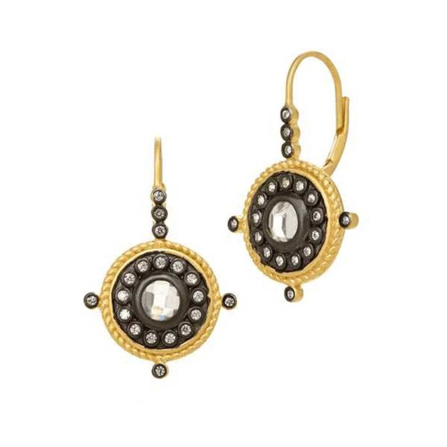 Jewelry Freida Rothman | Nautical Button Leverback Earrings