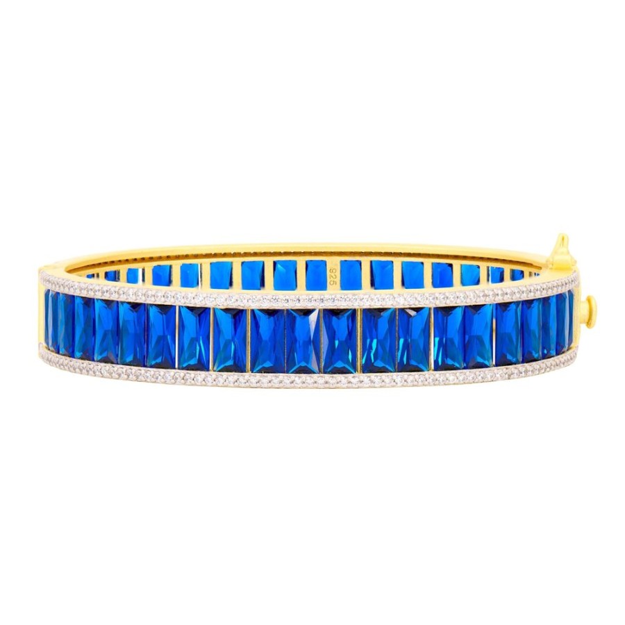 Jewelry Freida Rothman | Midnight Tri-Tone Twilight Hinge Bracelet Blue