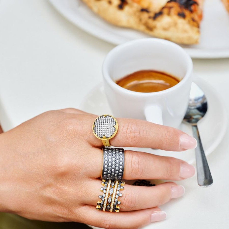 Jewelry Freida Rothman | Signature Times Square Pave Cocktail Ring