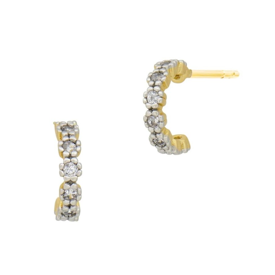 Jewelry Freida Rothman | Pave Mini Hoop Earring